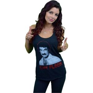 On Fleek Tom Selleck Racerback Tank